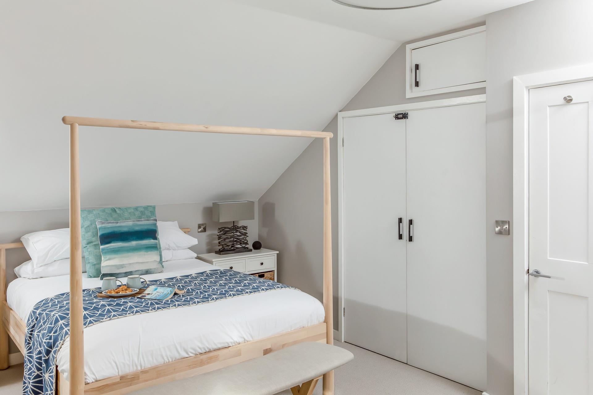 Sink into the soft sheets of the spacious bed and drift off to sleep.