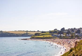 Gylly beach is just a ten minute stroll from Slipway Loft!