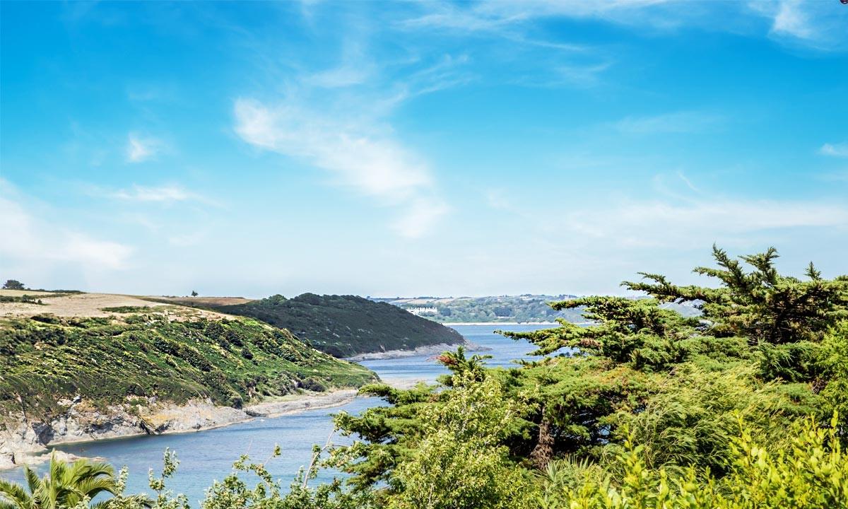 Stroll thirty minutes along the coast path to Maenporth beach, a secluded cove with stunning views.