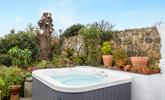 Gaze out at St Michael's Mount whilst unwinding from the stresses of daily life in the hot tub. - Thumbnail Image
