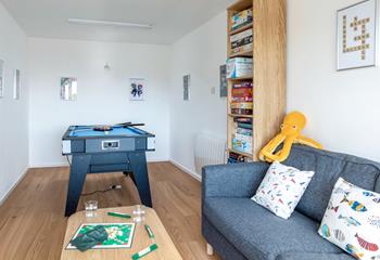 The games room provides a separate area for the kids to relax and unwind.