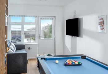 The kids will love to hang out in the games room complete with a pool table, Nintendo Wii and air hockey table.