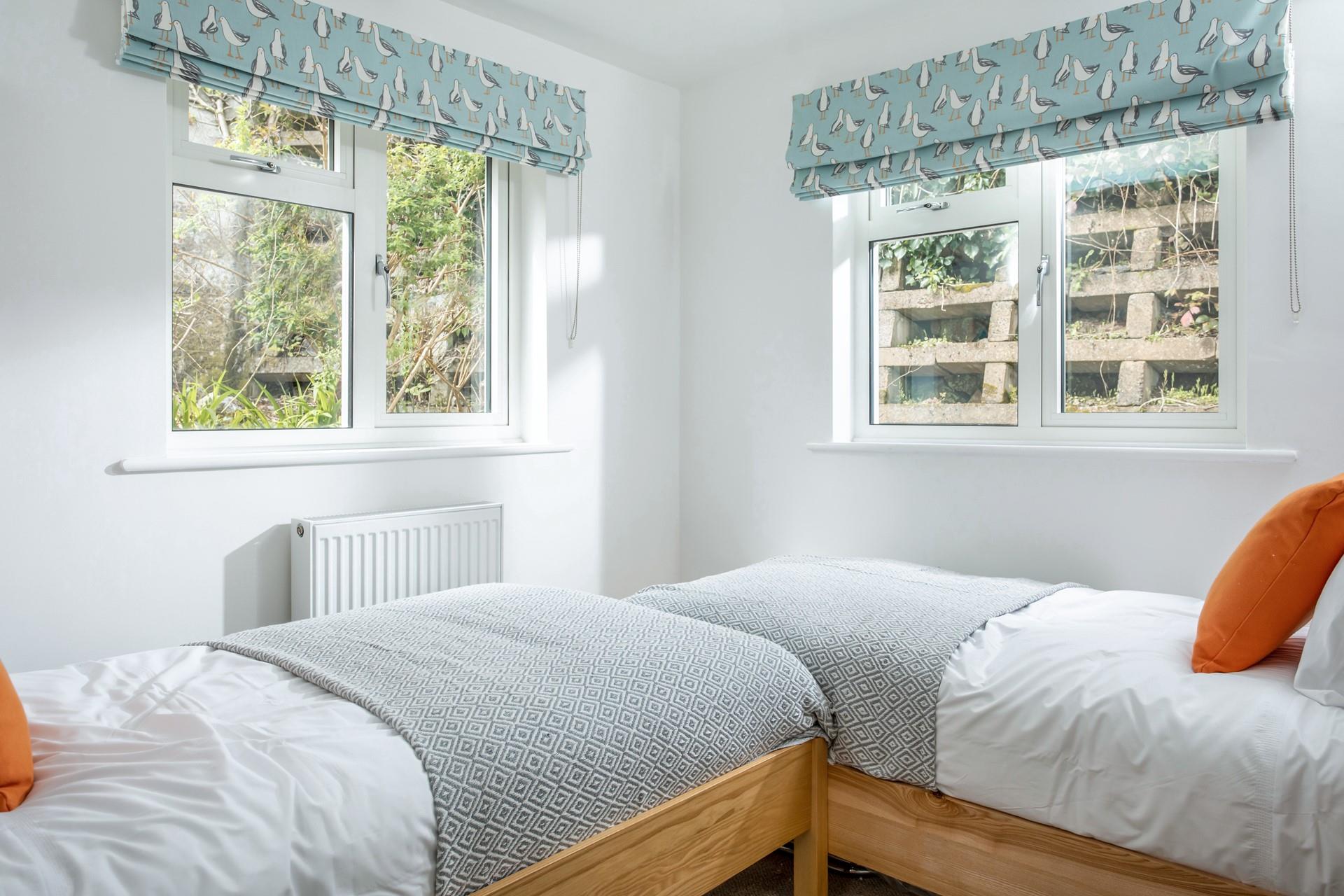 A pop of colour adds to the welcoming feel.