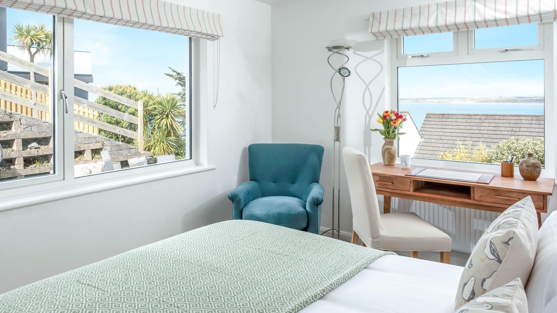 Sip your morning cuppa from bed soaking up the views as the sun rises.