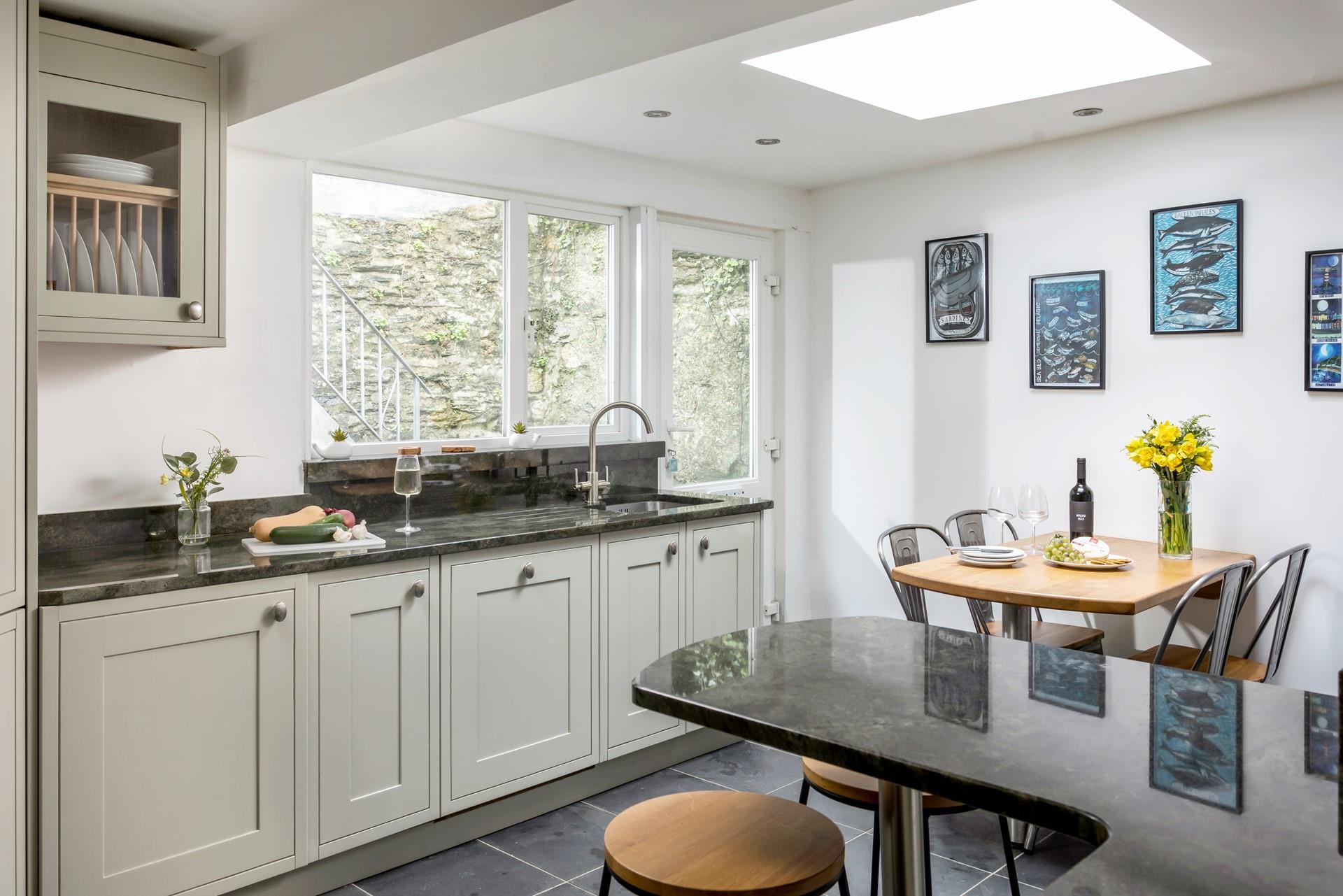 Cook up a storm in the modern well-equipped kitchen.