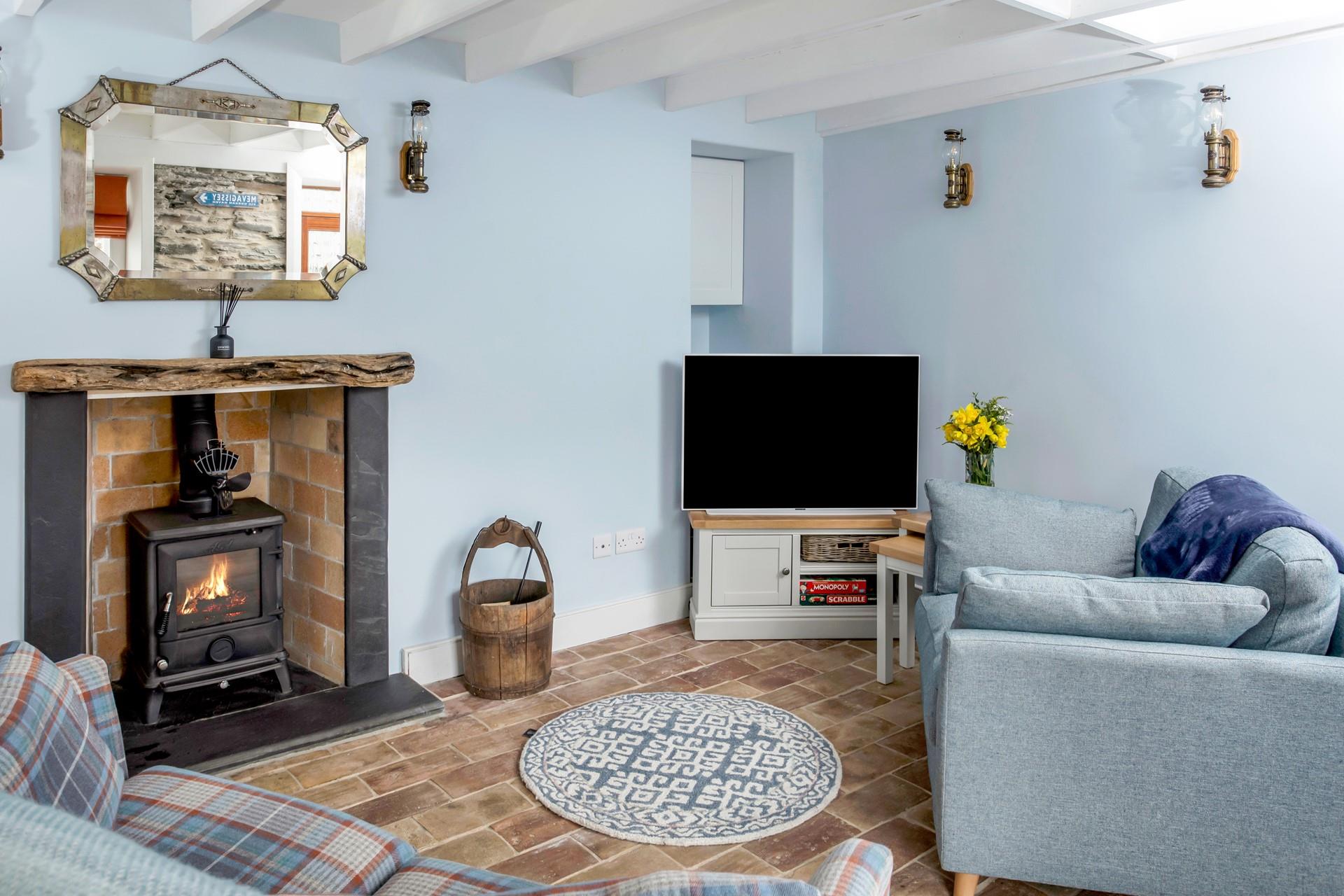 Light the woodburner and snuggle up in the colder months.