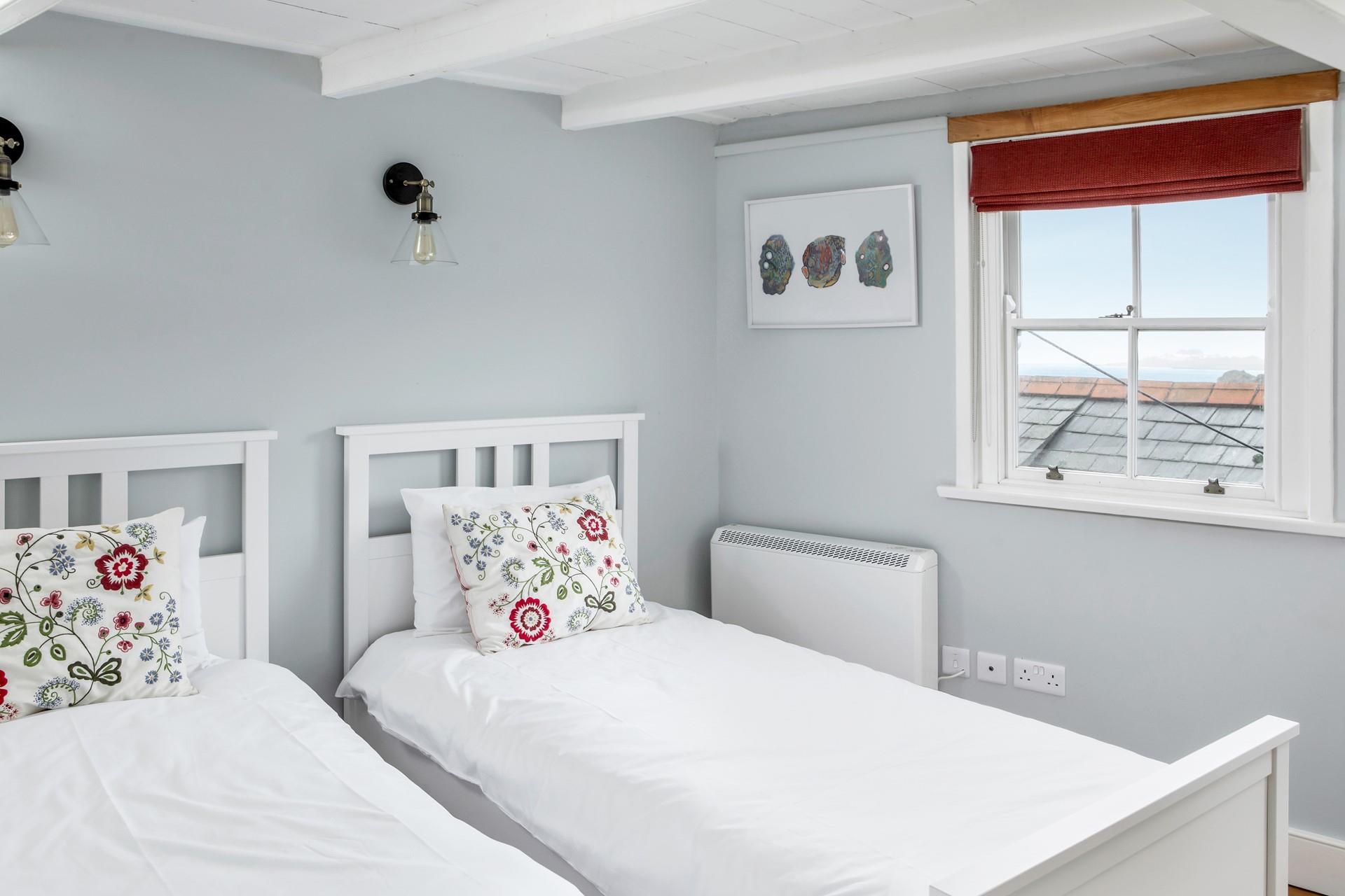 The twin beds are perfect for children or adults to tuck into each night.