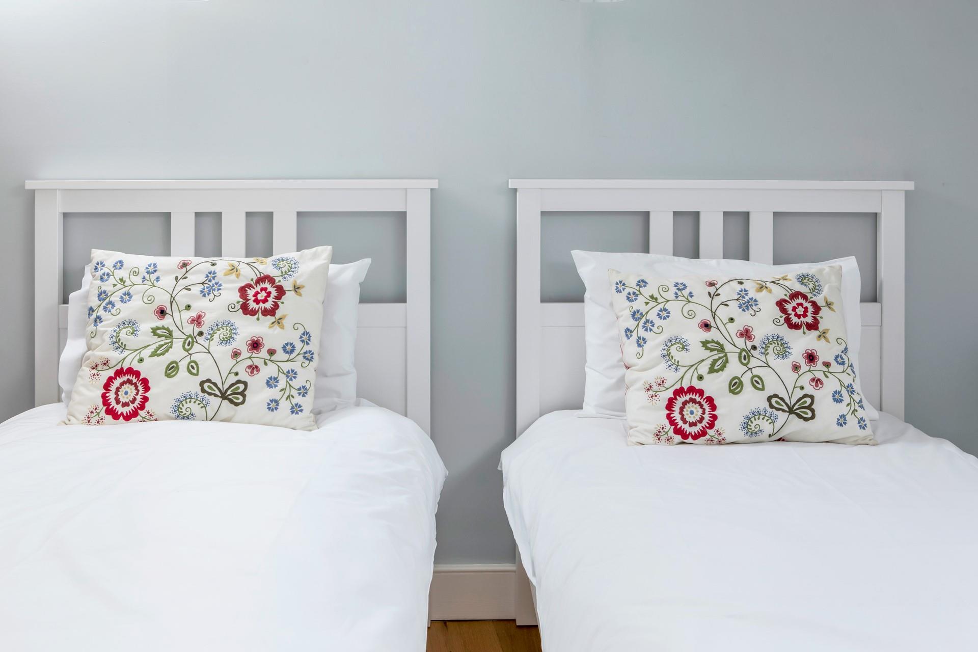 Bedroom 1 also overlooks the idyllic harbour views.