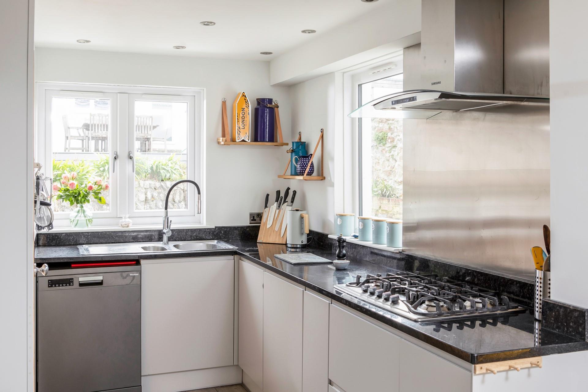 Cook up a storm in the well-equipped modern kitchen.