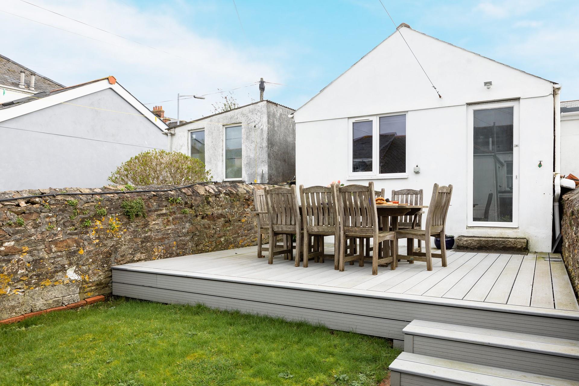 Dine on the decking- the perfect spot for long lazy lunches in the summer sunshine.