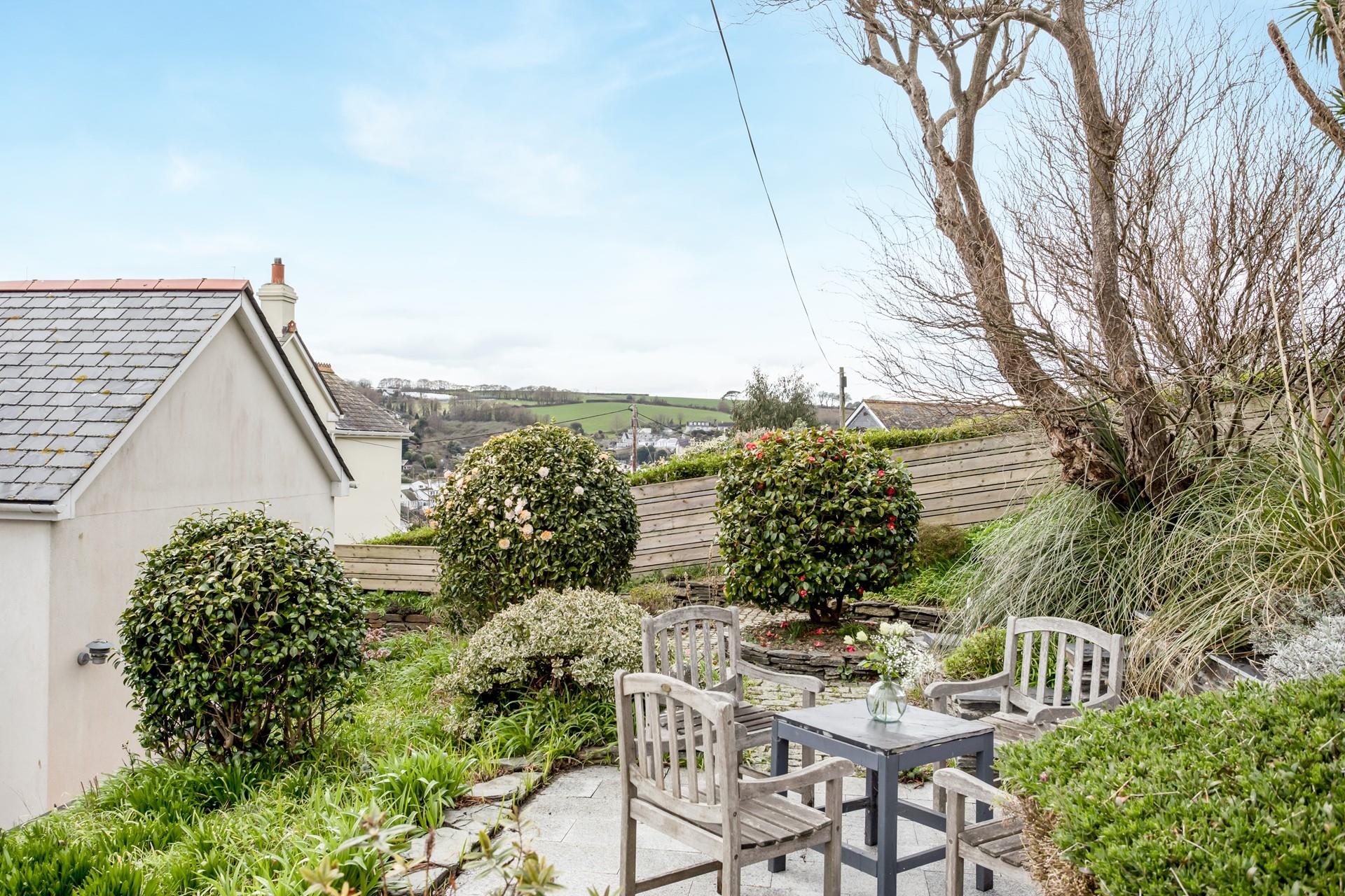 Sit in the leafy garden and listen to the morning birdsong.
