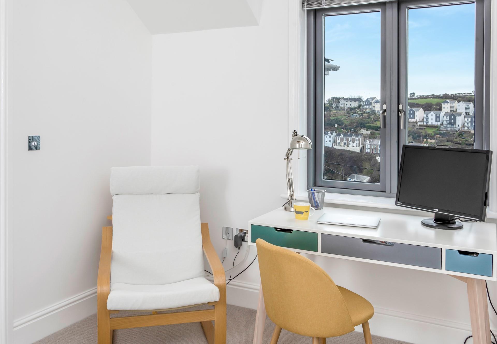 Catch up on emails with a gorgeous view.