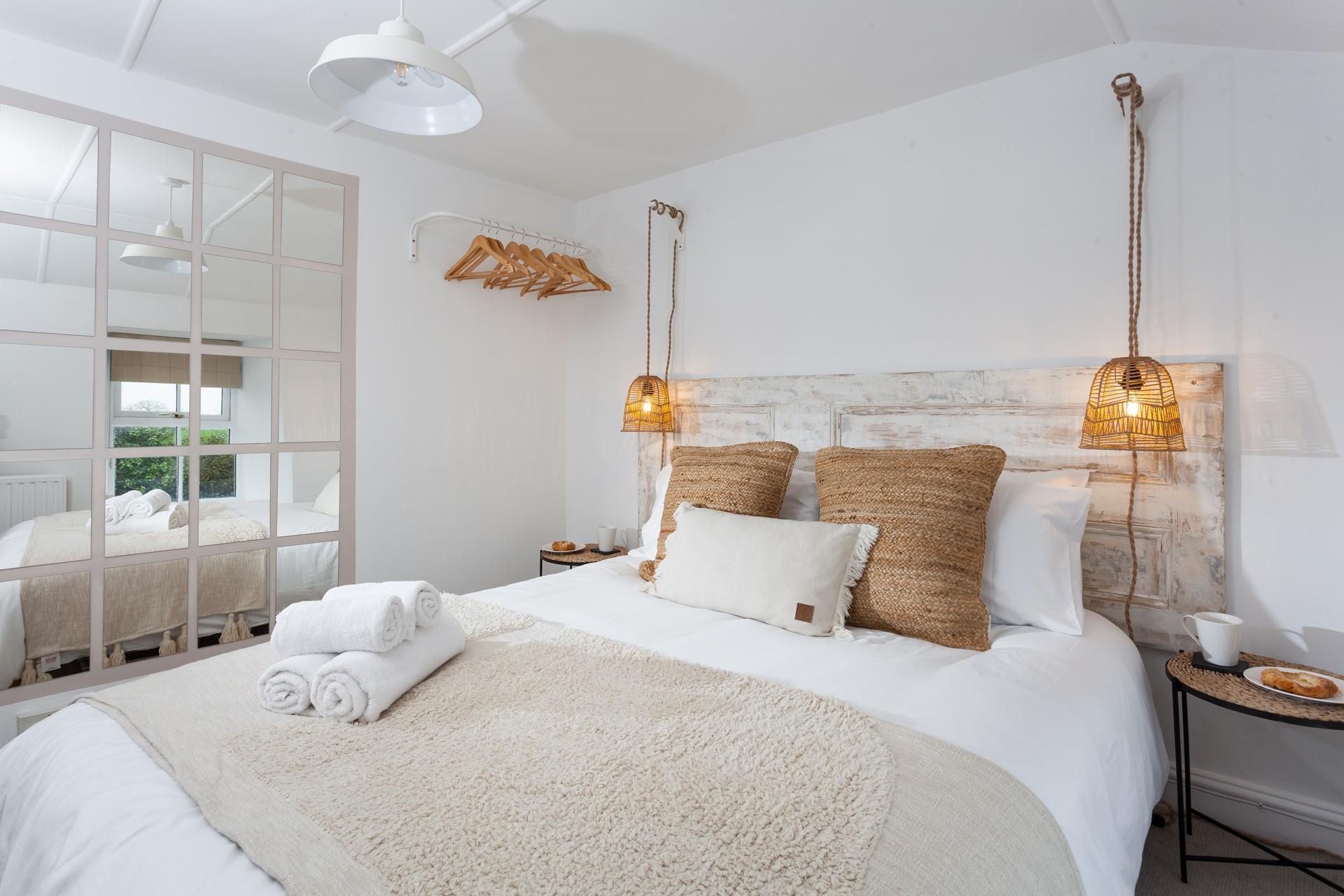 Relax in the king size bed and drift into a peaceful night's slumber.