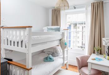 The kids will love the bunk beds!