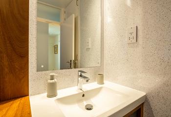 The bathroom is the ideal space to get ready each day.