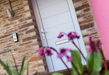 The entrance to The Pink House. Holiday memories await inside!