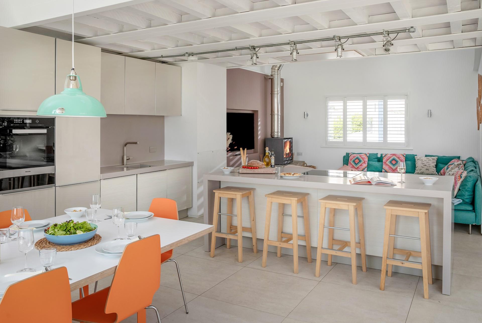 Stylish and practical, the living area is perfect for everyone to enjoy.