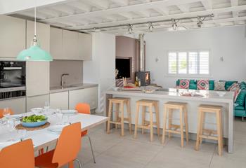 Stylish and practical, the living area is perfect for everyone to enjoy.