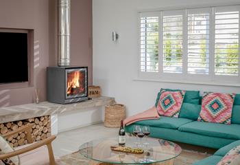 Pour yourself a glass of wine and sink into relaxation mode.