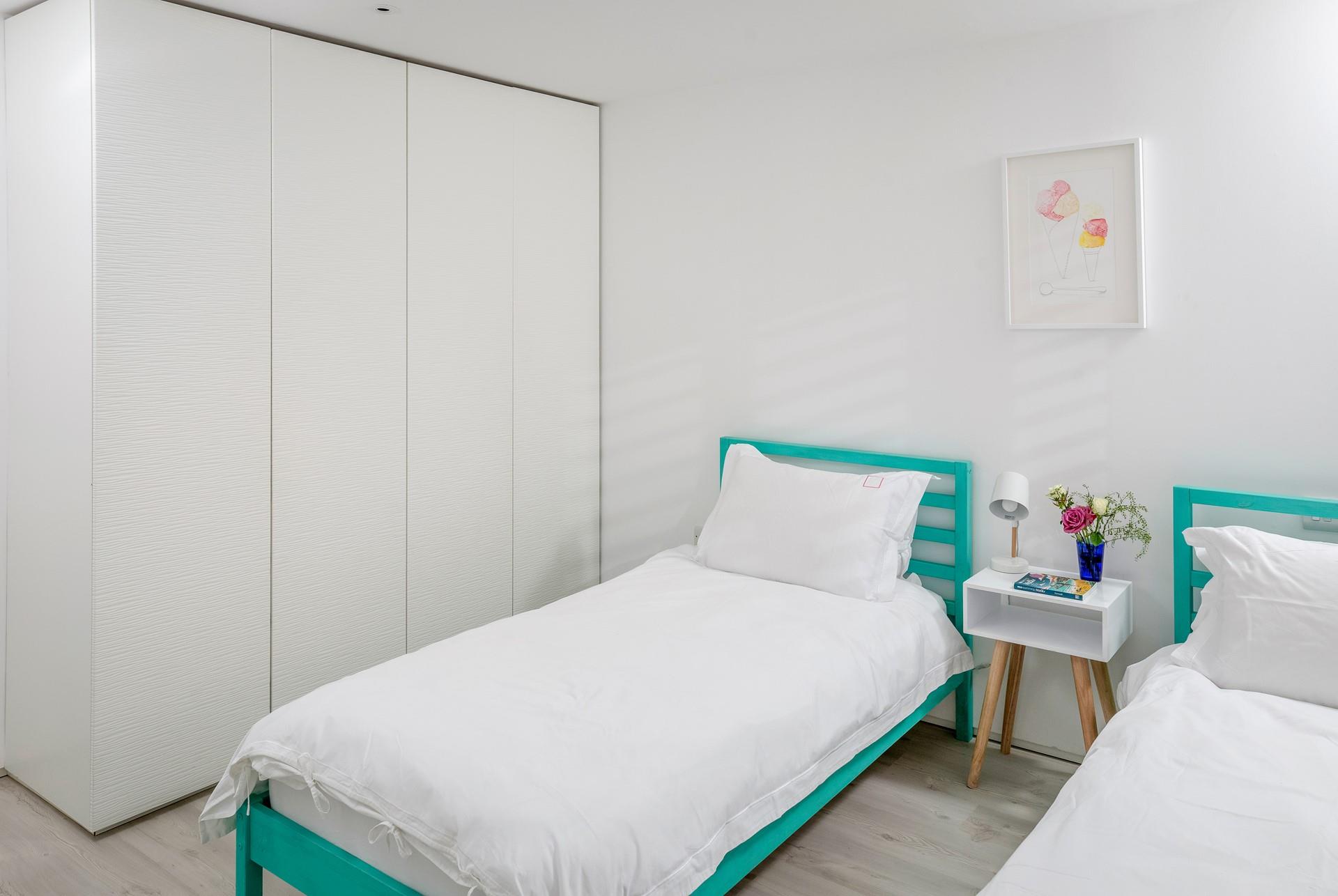 Twin beds are ideal for holidays with adults or children.