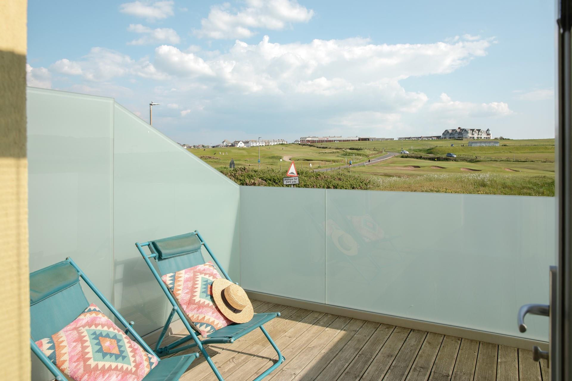 Watch the sunset from the balcony each evening.