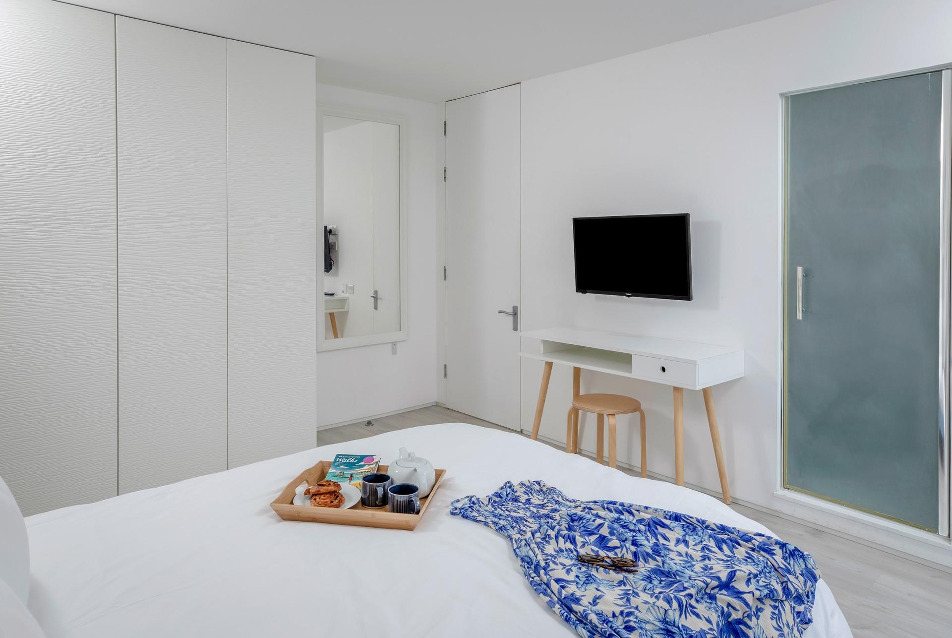 Tuck into warm pastries to start the day.