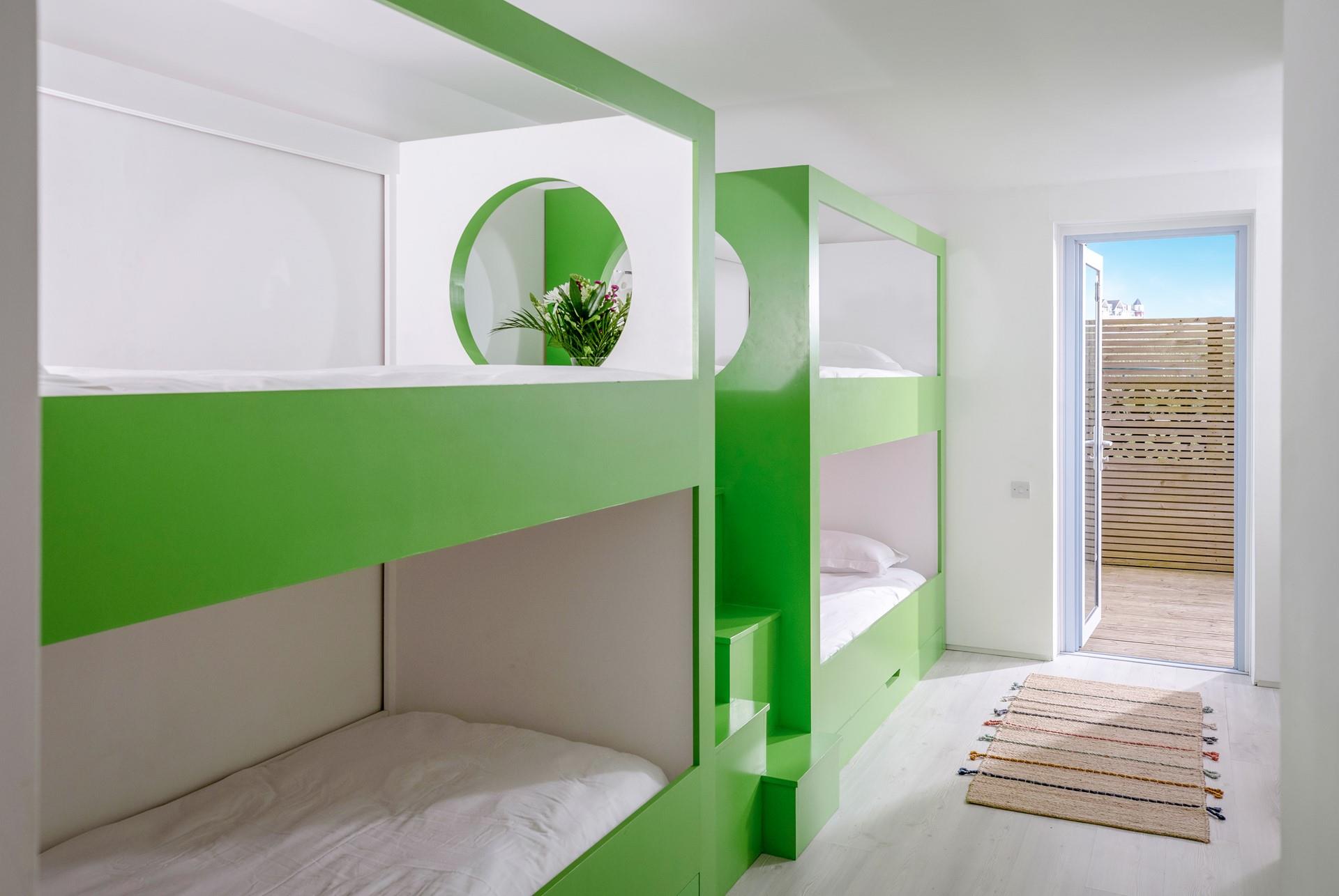 The bunk beds are ideal for the little ones!