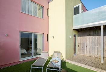 Soak up the sun on the loungers.