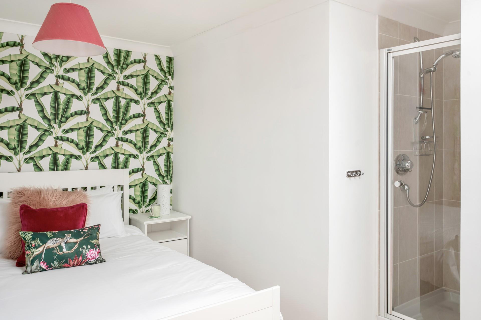 Start the day with an invigorating morning shower.