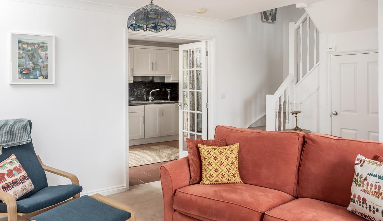 Sink into the sofa and put your feet up with a cup of tea after a coast path stroll.