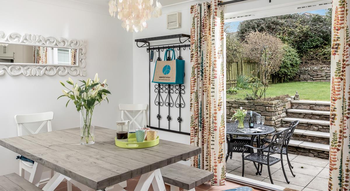 Open the patio doors and let the warm summer breeze run through the cottage.