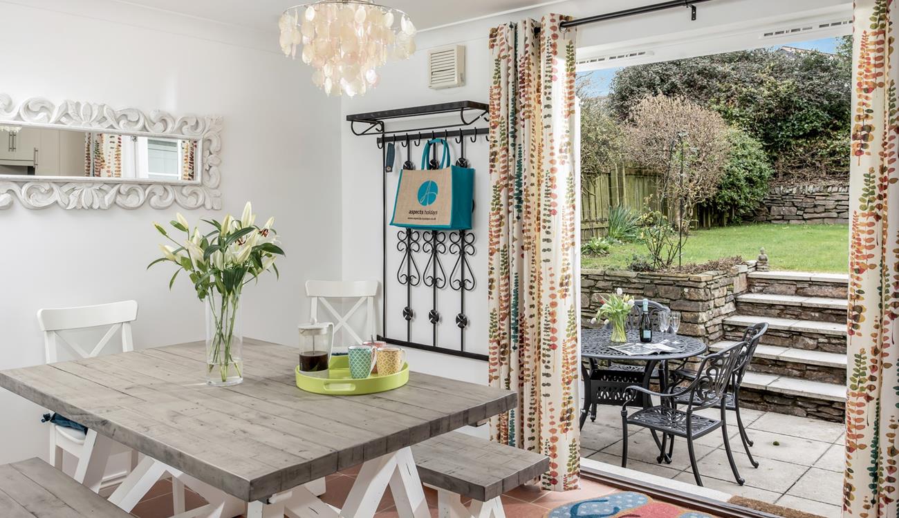 Open the patio doors and let the warm summer breeze run through the cottage.