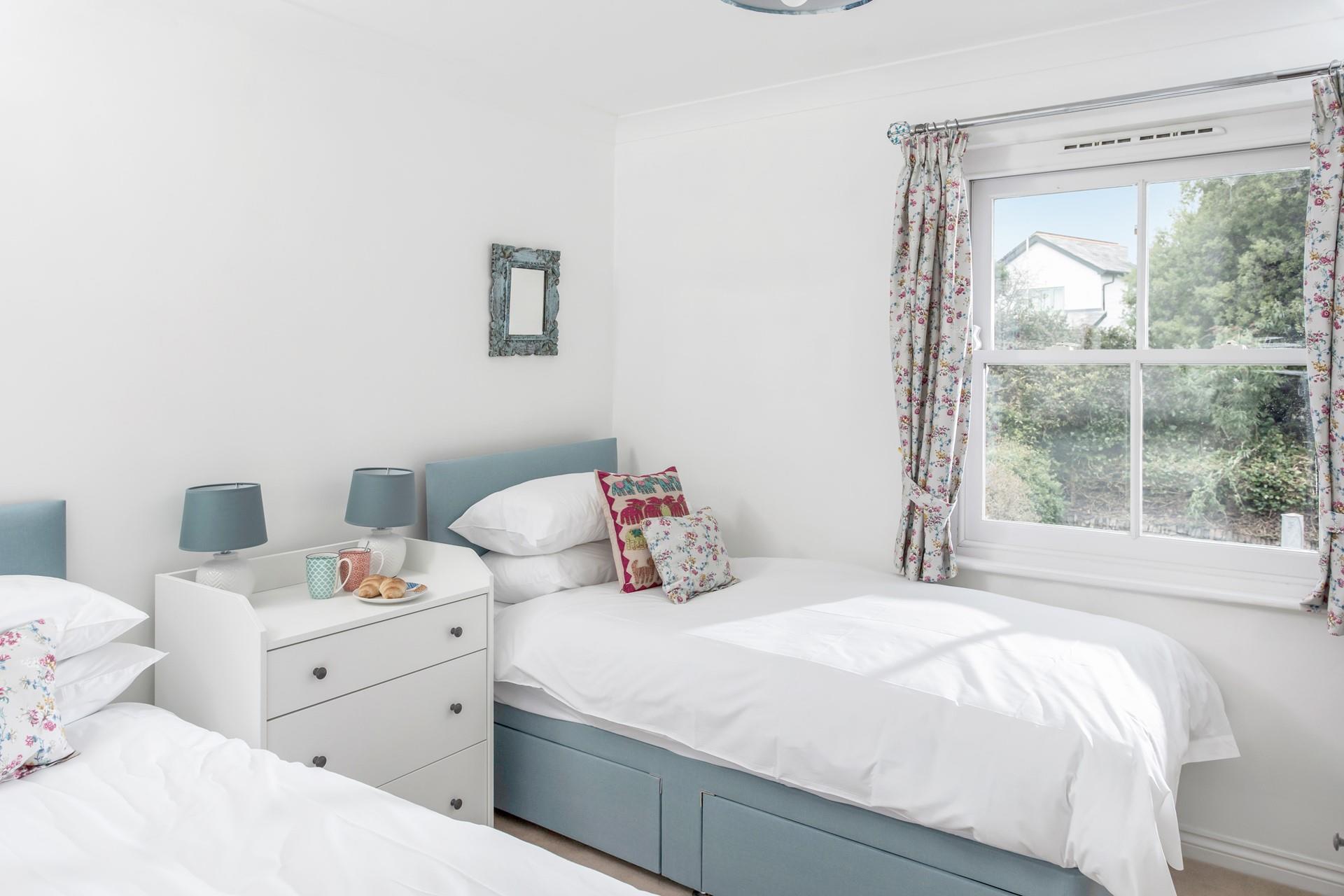 Sip a cuppa in bed and discuss the day's plans.