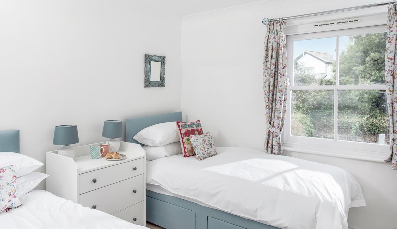 Sip a cuppa in bed and discuss the day's plans.