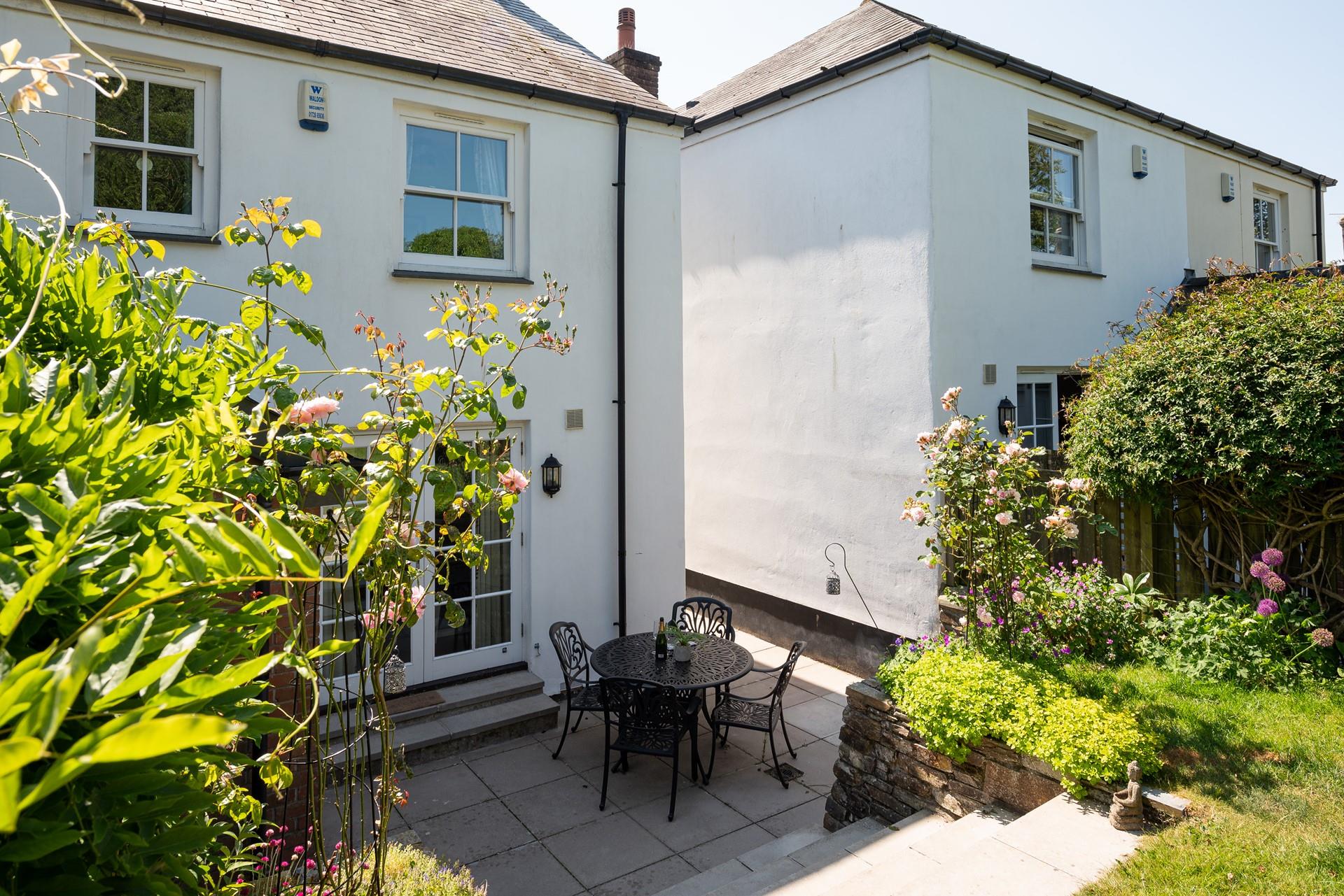 Enjoy a barbecue as the sun goes down on a warm evening.