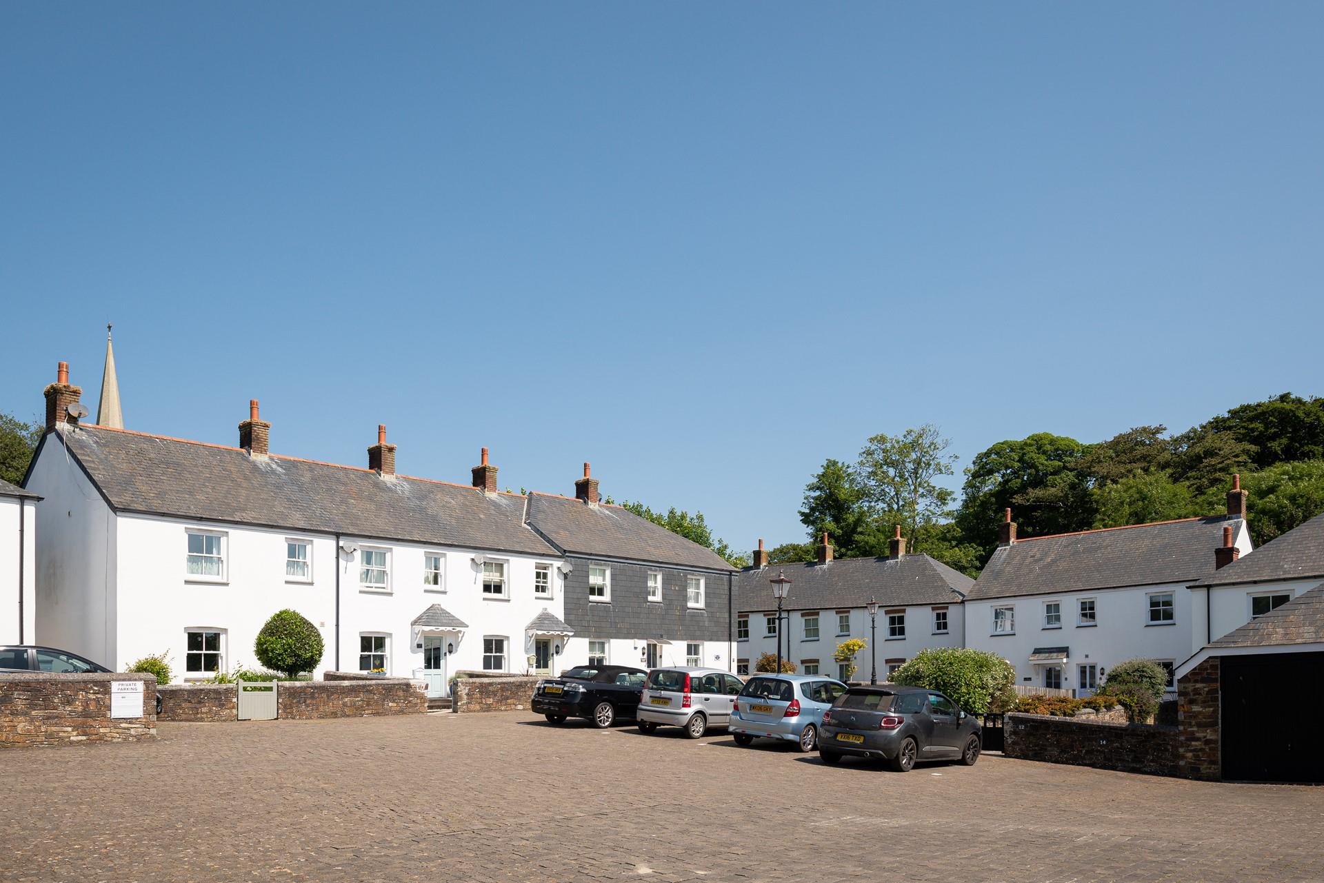 Tucked away in a tranquil corner, with parking and a stone's throw from the local pub.