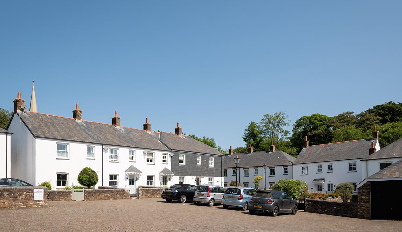 Tucked away in a tranquil corner, with parking and a stone's throw from the local pub.