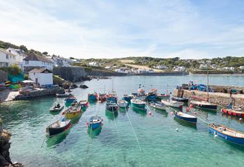 The idyllic harbour is quaint and perfect for a morning stroll.
