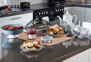 Tuck into a delicious Cornish cream tea in the afternoon. 