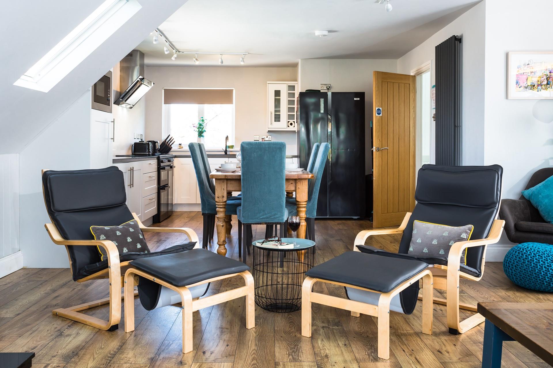 There's plenty of space for all the family in the living area.