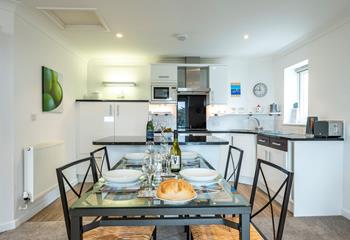 The open plan kitchen and dining area means you can spend quality time together as a family.