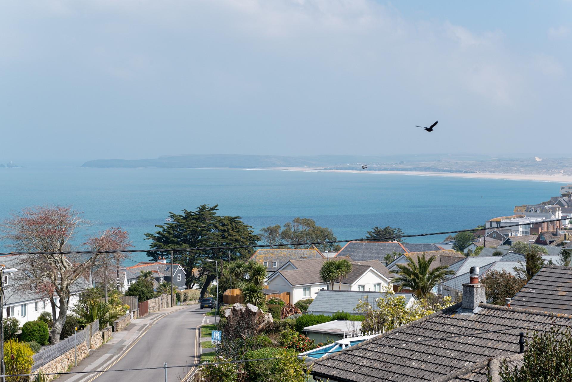 Sit on the balcony and enjoy the stunning views across St Ives Bay.