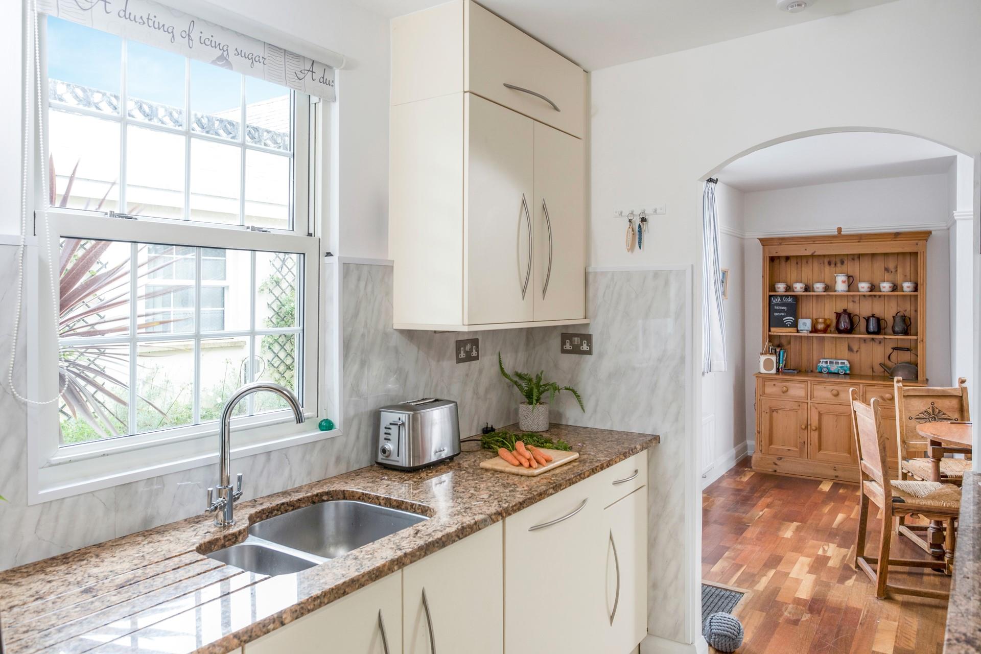 Beautifully classic furnishings create a lovely country feel.