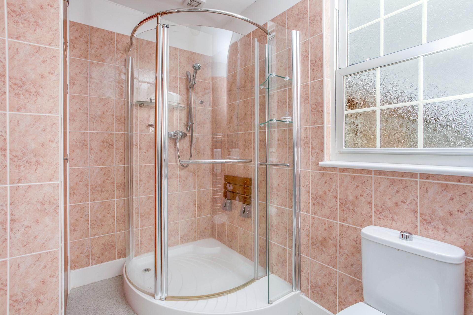 Step into the shower and rinse sandy toes after a day on the beach.