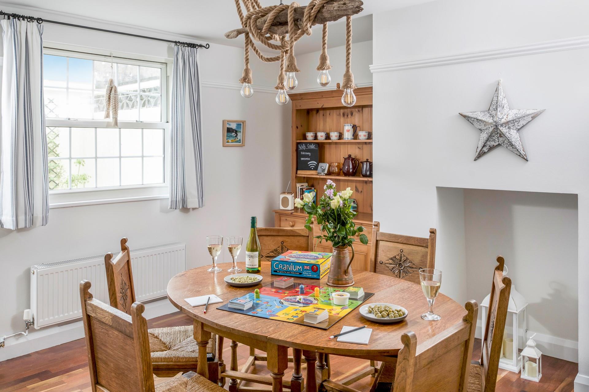 The cottage is dotted with nods to the nearby coast!