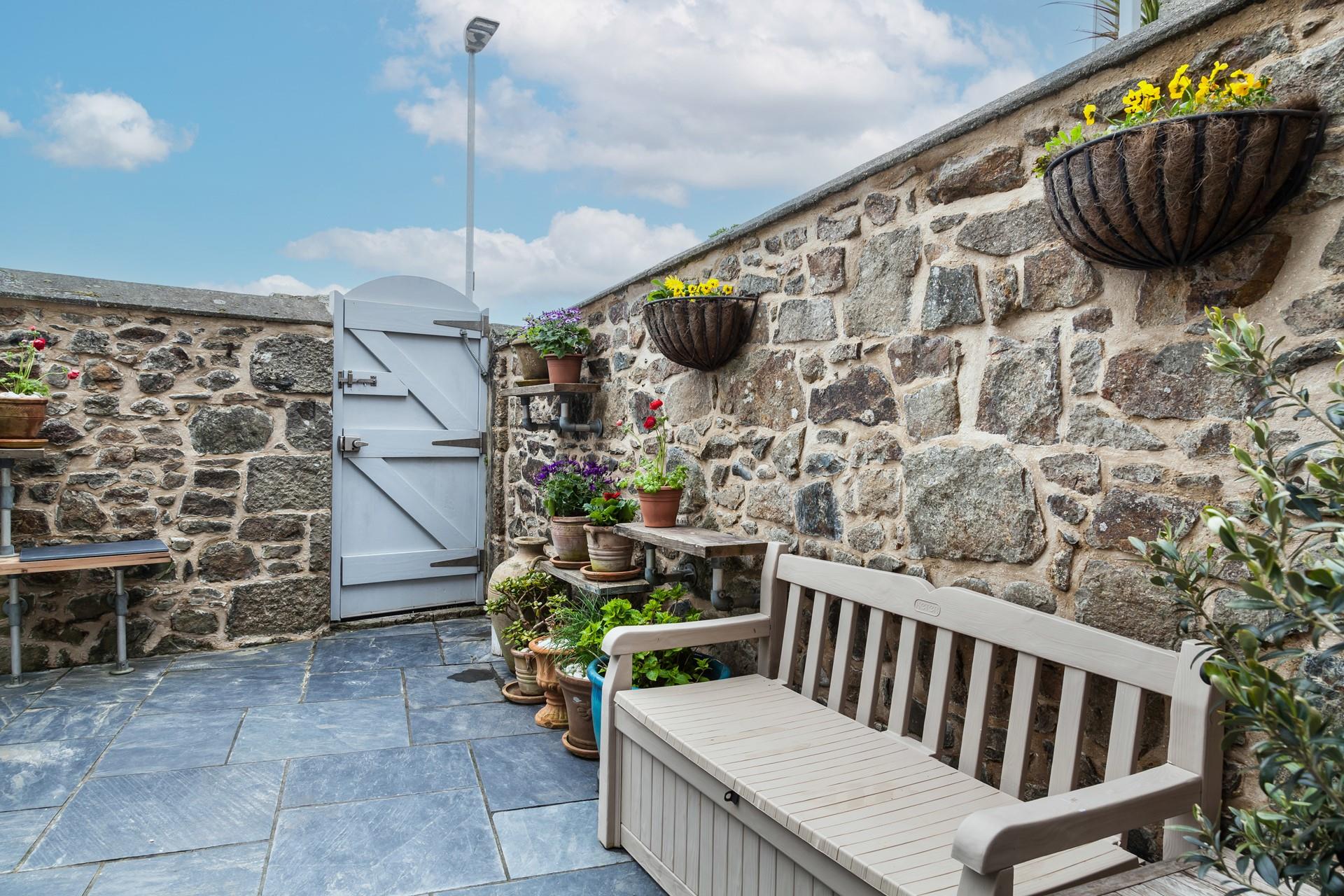 Sip your morning cuppa on the patio on a summer's morning.