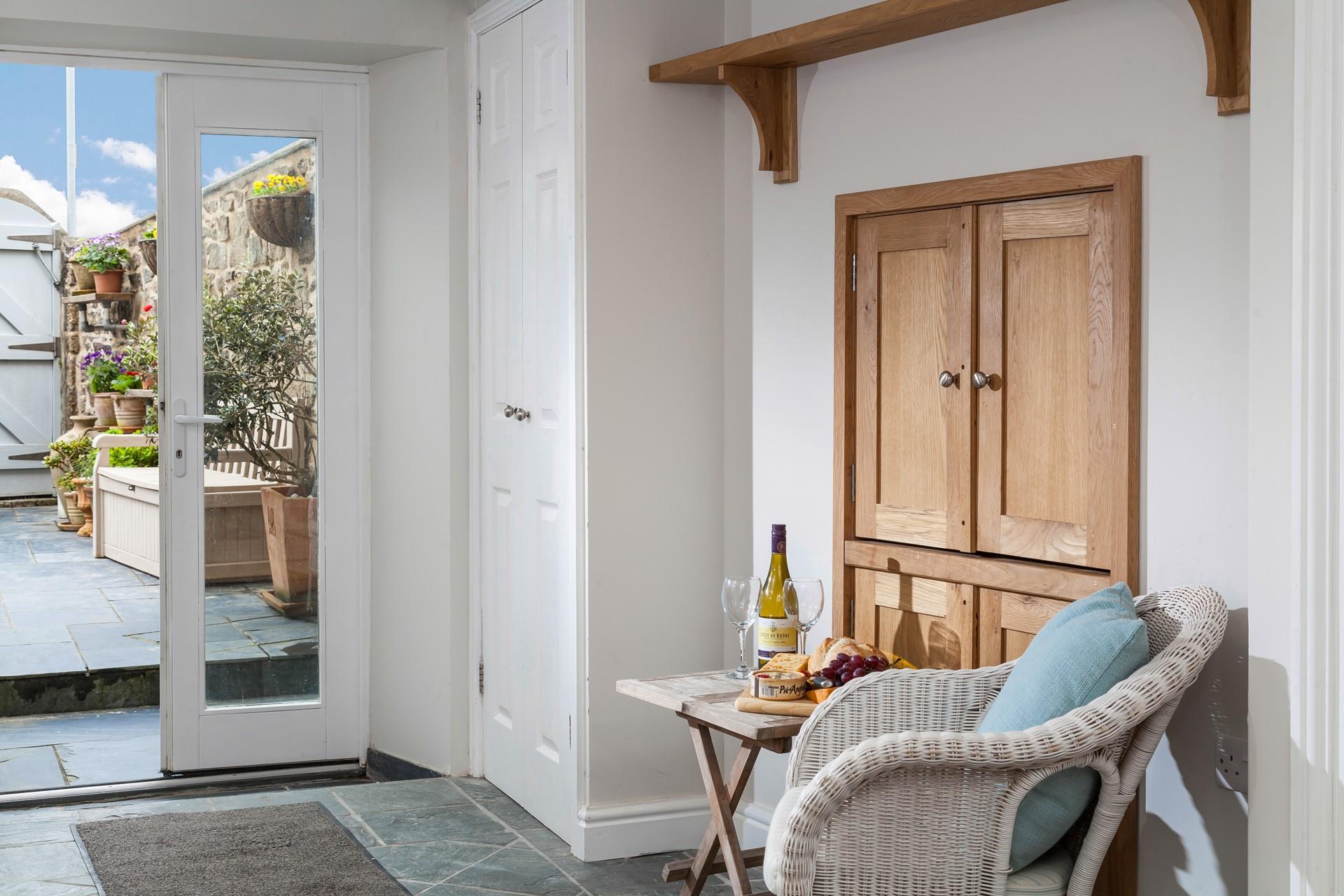 Pour yourself a glass of wine to sip as the sun comes down.