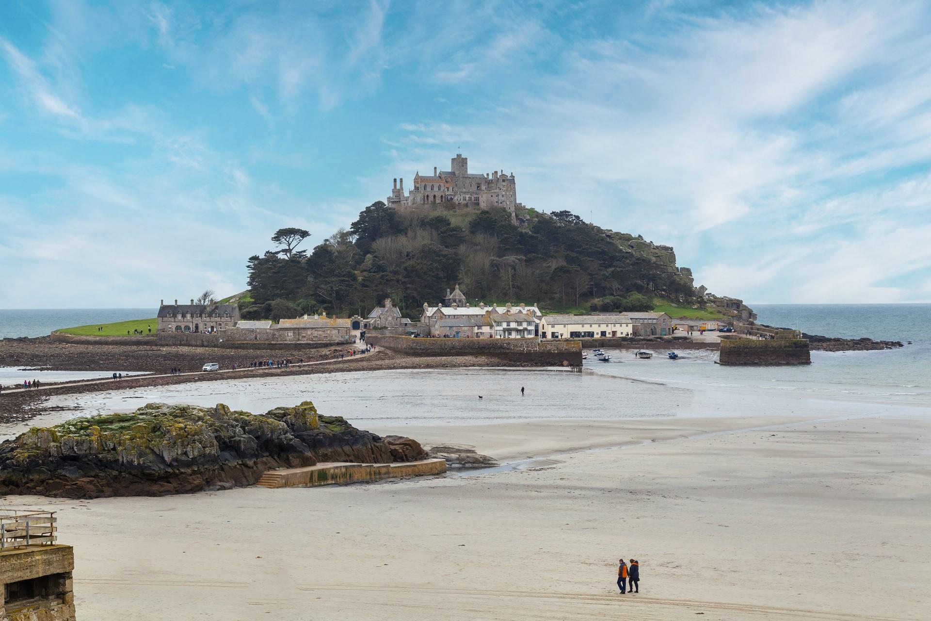 When the tide is out, take the walk across the causeway to explore the magical Mount.