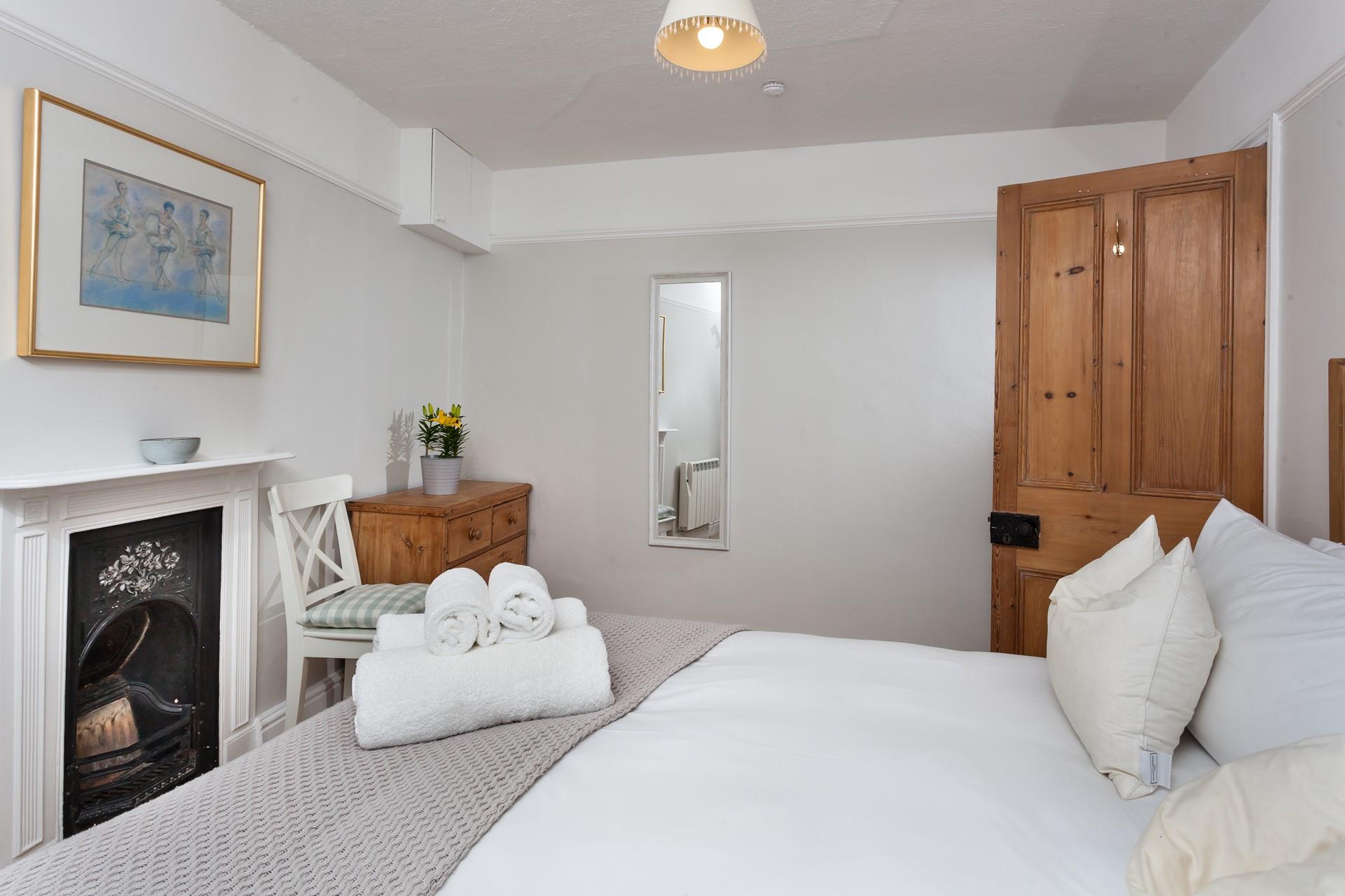 Simply decorated with neutral tones, the bedrooms offer a haven for relaxation.