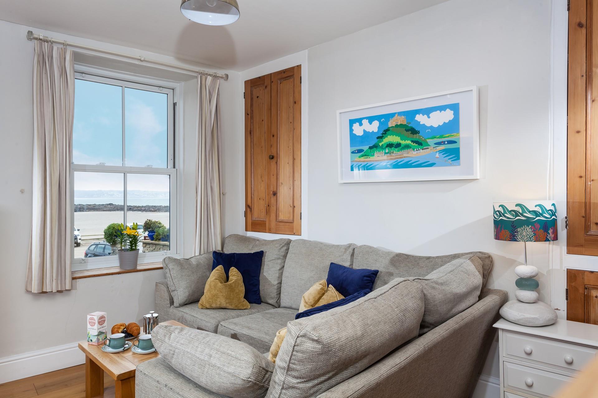 Sink into the sumptuous sofa and tuck into a pastry breakfast whilst enjoying the views.